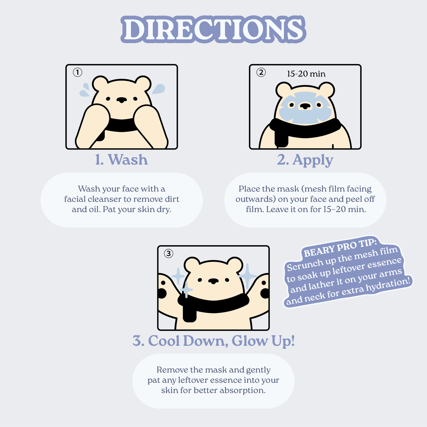 Beary Beary Icy Mask (Single Sheet)